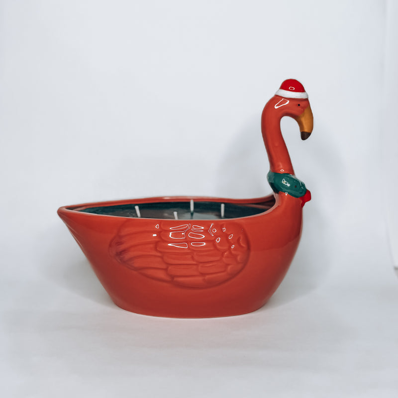 Flamingo Claus Soy Candle