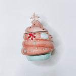 Swirly Christmas Cupcake Soy Candle