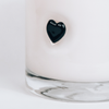 Icon Glass Soy Candle - Black Hearts