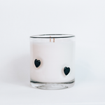 Icon Glass Soy Candle - Black Hearts