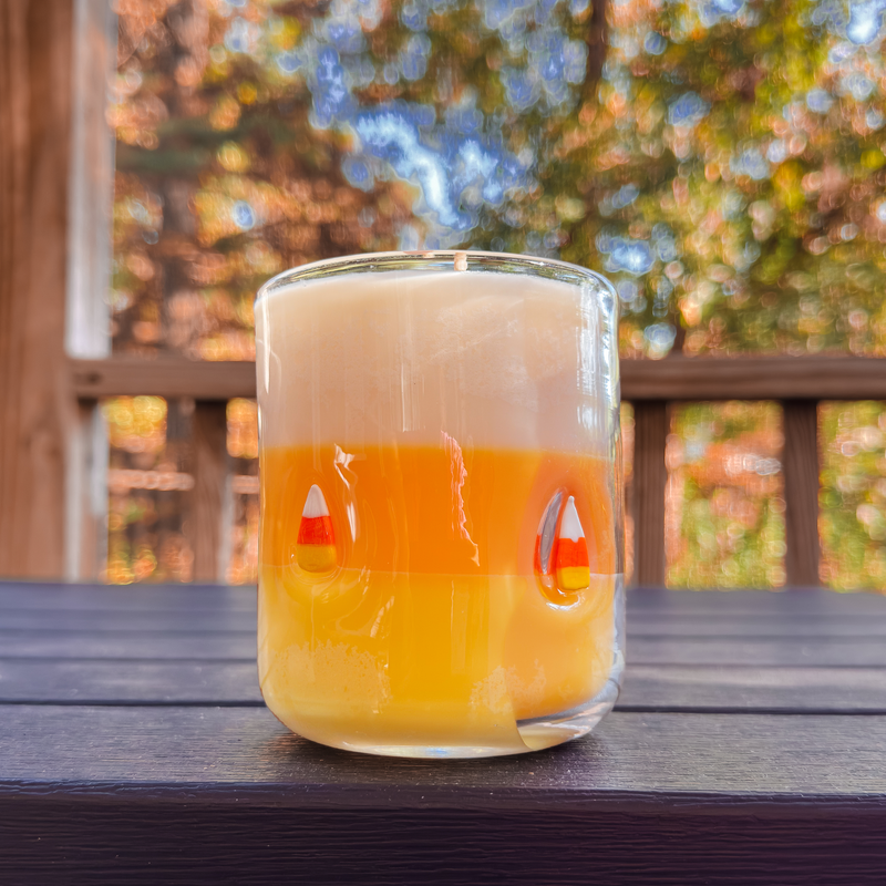 Icon Glass Soy Candle - Candy Corn