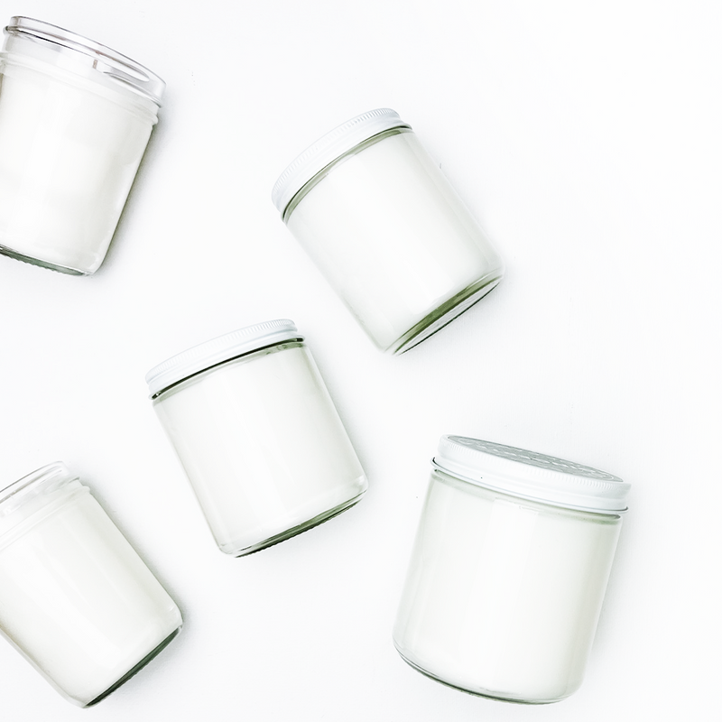 8 OZ WHITE SALE Soy Candle